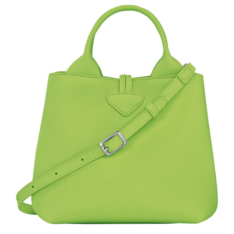 Green Light - Leather Longchamp Le Roseau S Women Handbag | AU7307MQ