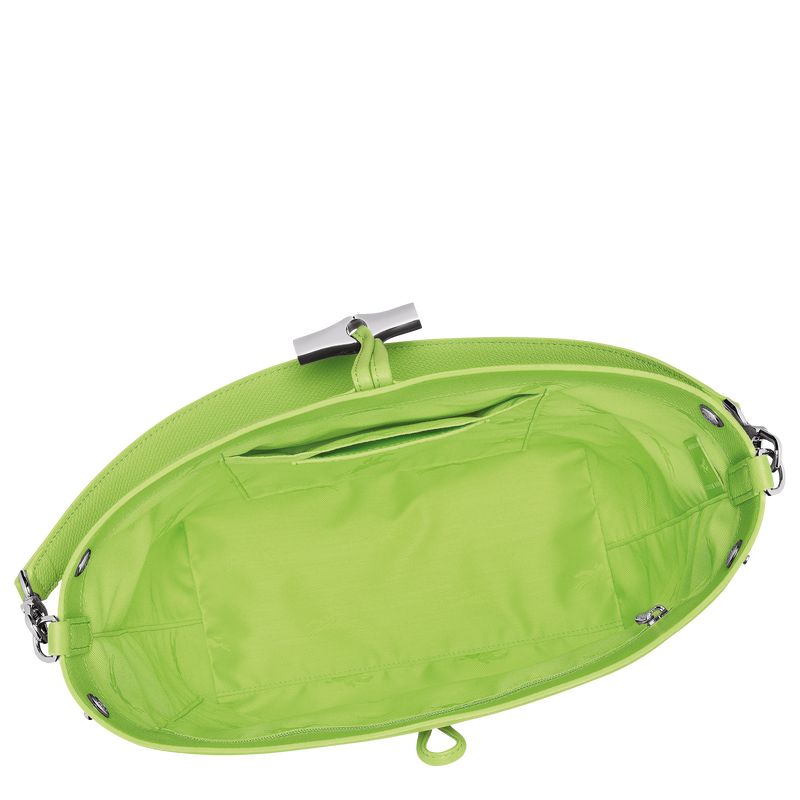 Green Light - Leather Longchamp Le Roseau M Shoulder Women Shoulder Bags | AU7554FD