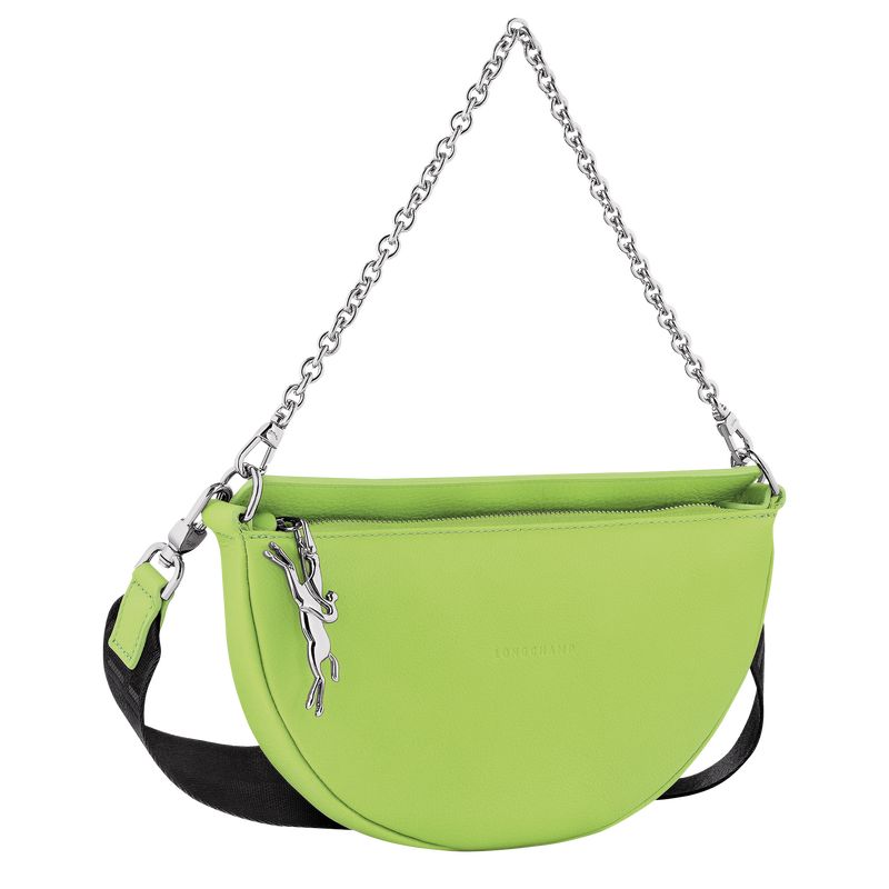 Green Light - Leather Longchamp Smile S Crossbody Women Shoulder Bags | AU7535YX