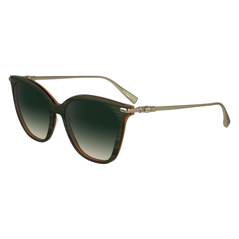 Green - Acetate / Metal Longchamp Women Sunglasses | AU8458LI