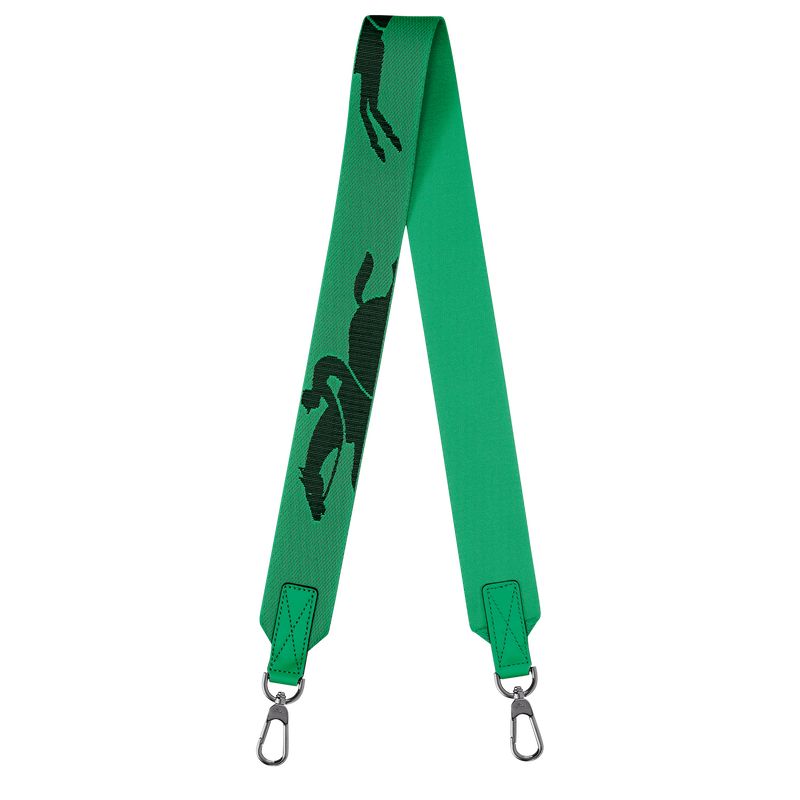 Green - Canvas Longchamp 3D Shoulder strap Men Shoulder Straps | AU9365TC