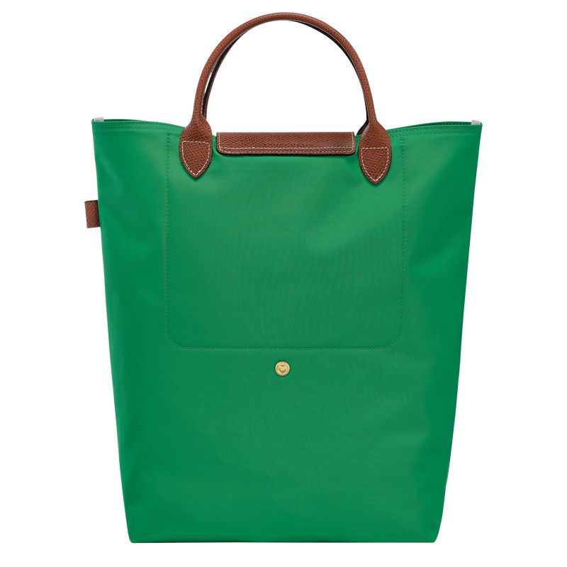 Green - Canvas Longchamp Le Pliage Original M Tote Women Handbag | AU7157ZU