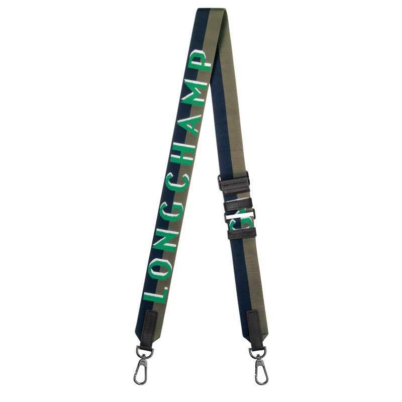 Green - Canvas Longchamp Shadow Shoulder strap Men Accessories | AU8962KO