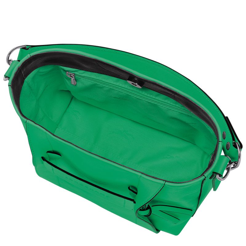 Green - Leather Longchamp 3D S Women Crossbody Bags | AU7433RV