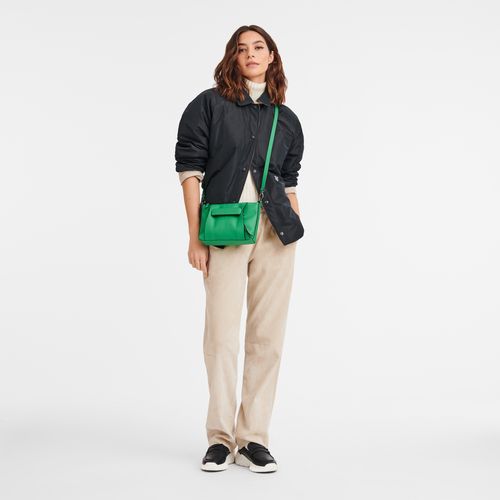 Green - Leather Longchamp 3D S Women Crossbody Bags | AU7495UZ