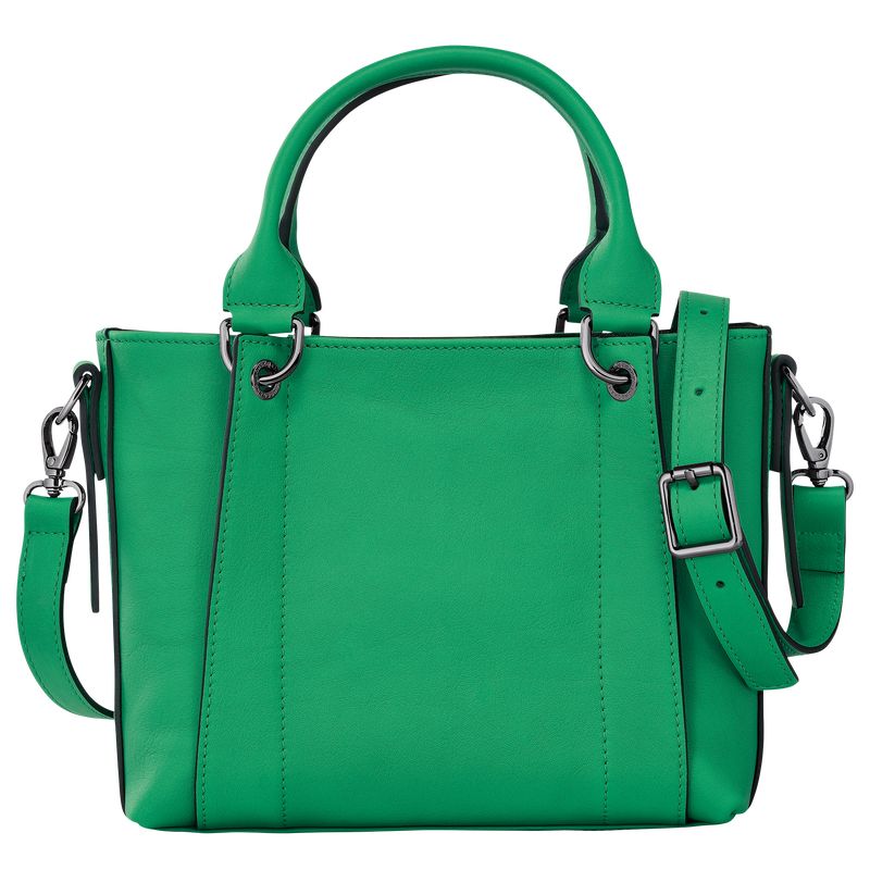 Green - Leather Longchamp 3D S Women Handbag | AU7285TC