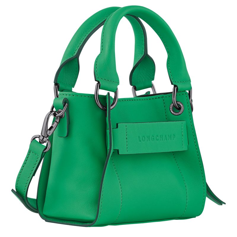 Green - Leather Longchamp 3D XS Handbag Women Mini Bags | AU7065IL