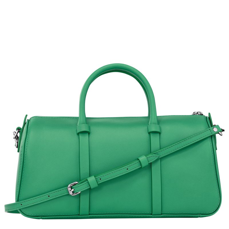 Green - Leather Longchamp Daylong M Women Handbag | AU7268DF