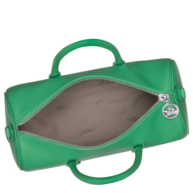 Green - Leather Longchamp Daylong M Women Handbag | AU7268DF