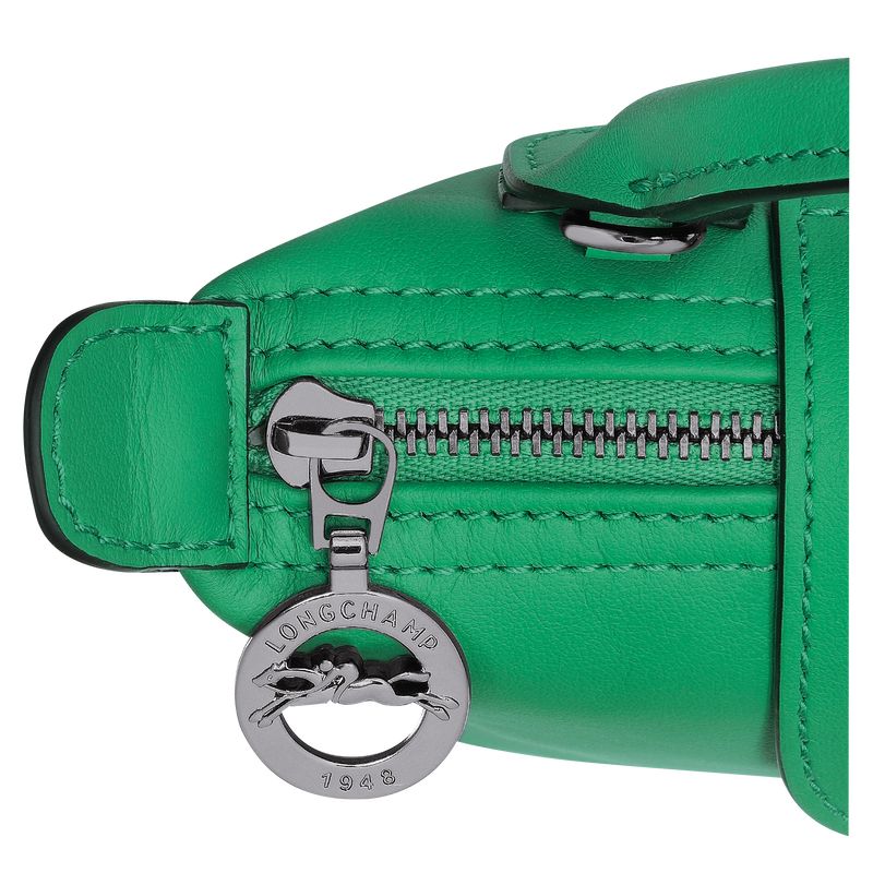 Green - Leather Longchamp Le Pliage Xtra XS Women Pouches | AU8007WN