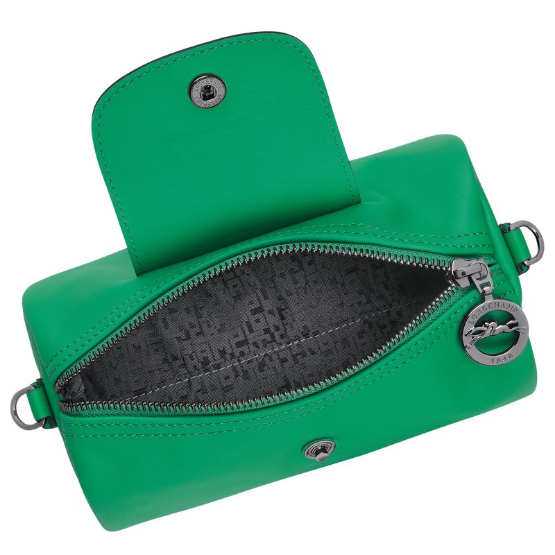 Green - Leather Longchamp Le Pliage Xtra XS Crossbody Women Mini Bags | AU7113SG