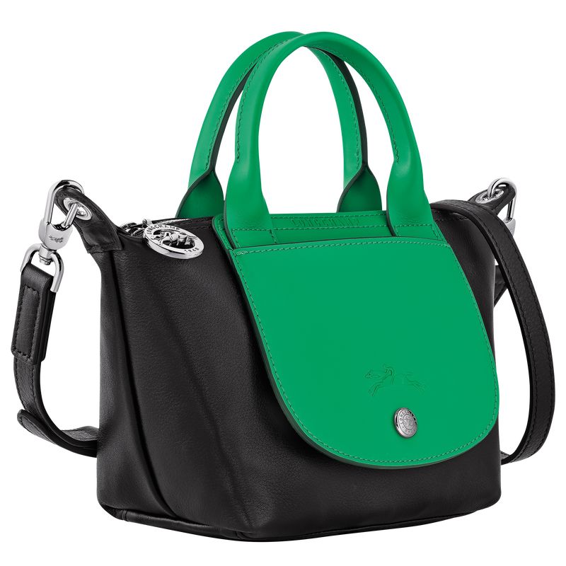 Green - Leather Longchamp Le Pliage Xtra XS Handbag Women Mini Bags | AU7016TC