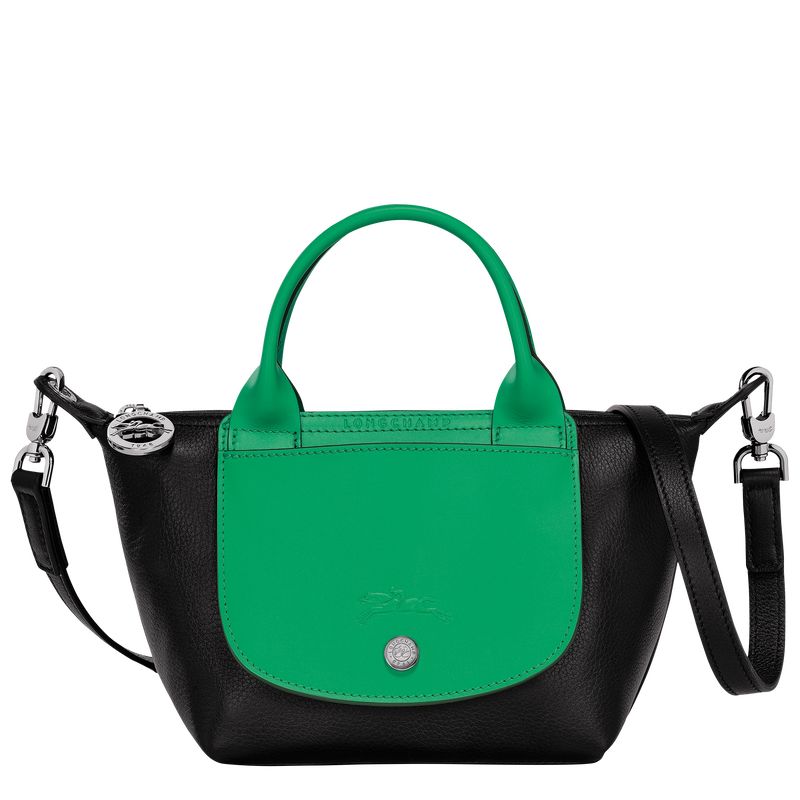 Green - Leather Longchamp Le Pliage Xtra XS Handbag Women Mini Bags | AU7016TC