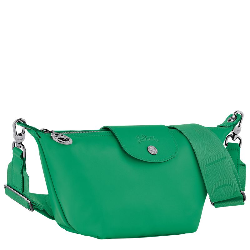 Green - Leather Longchamp Le Pliage Xtra XS Men Crossbody Bags | AU8803GS