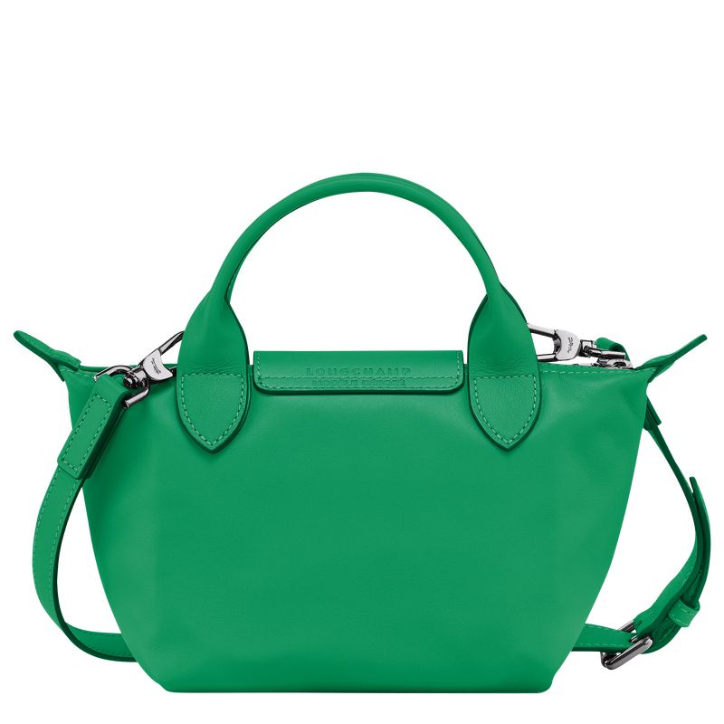 Green - Leather Longchamp Le Pliage Xtra XS Women Handbag | AU7197XY