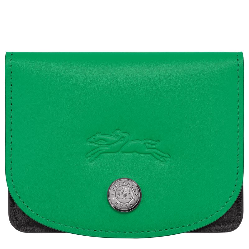 Green - Leather Longchamp Le Pliage Xtra Men Card Holder | AU9020BE