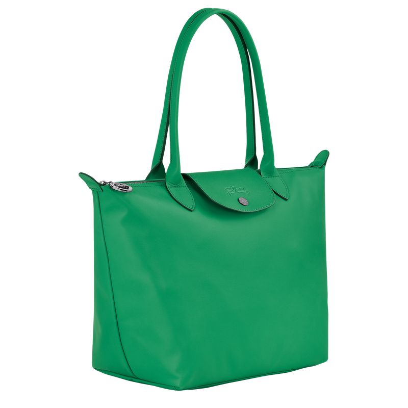 Green - Leather Longchamp Le Pliage Xtra M Tote Women Shoulder Bags | AU7563VR