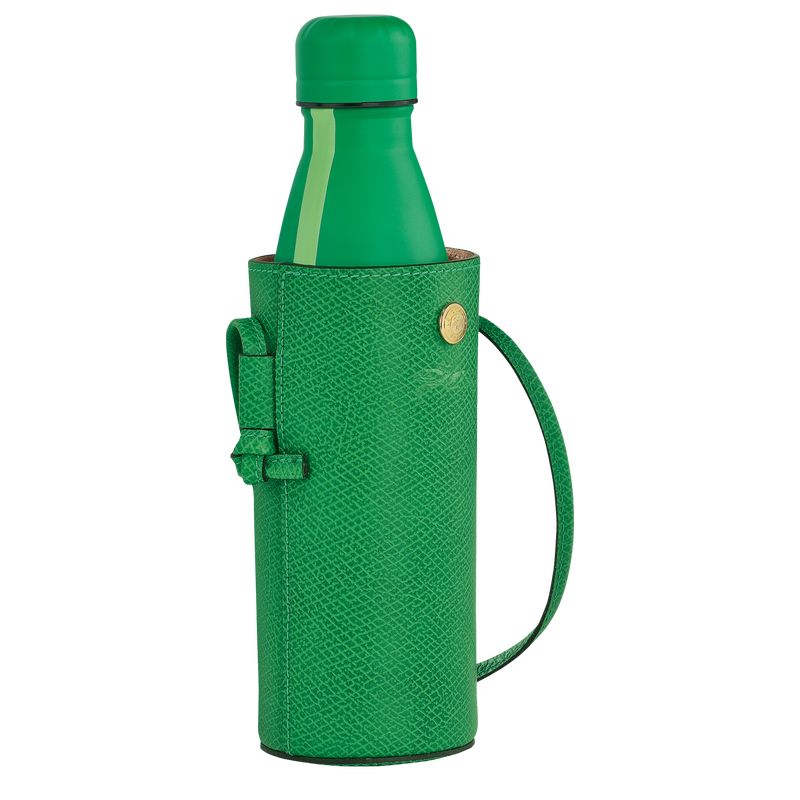 Green - Leather Longchamp Épure Bottle holder Men Pouches | AU9111AH