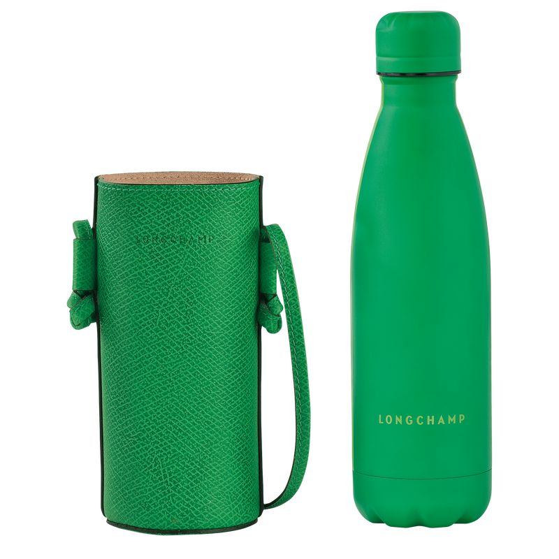 Green - Leather Longchamp Épure Bottle holder Men Pouches | AU9111AH