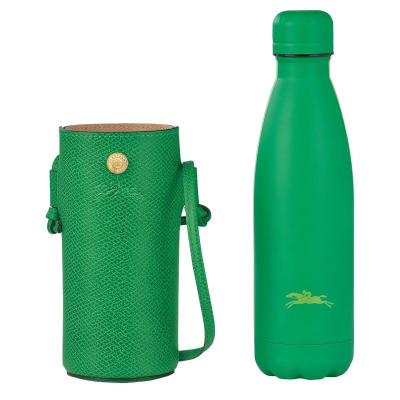 Green - Leather Longchamp Épure Bottle holder Men Pouches | AU9111AH