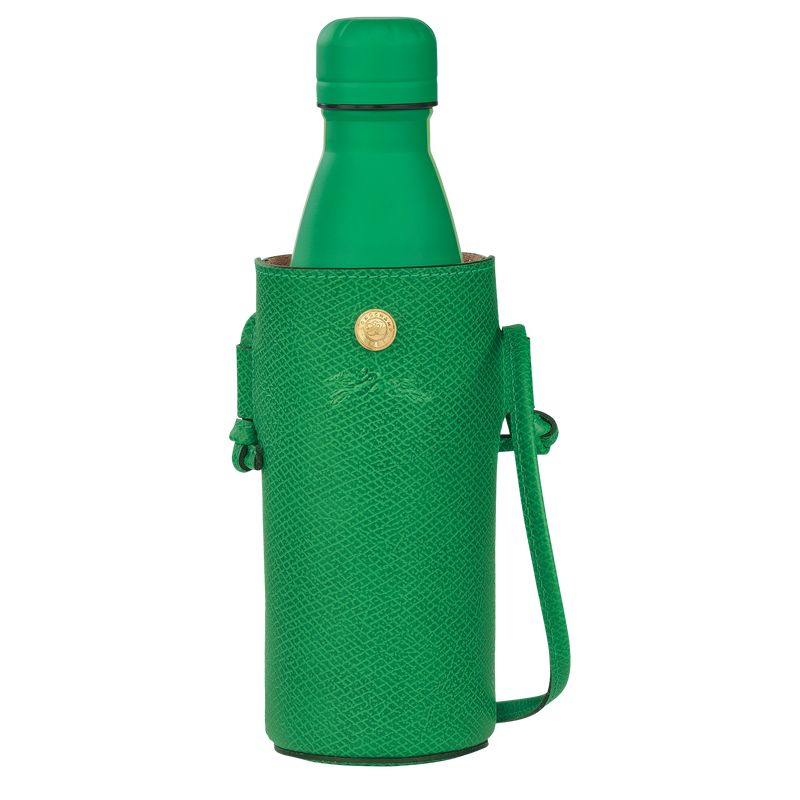 Green - Leather Longchamp Épure Bottle holder Men Pouches | AU9111AH