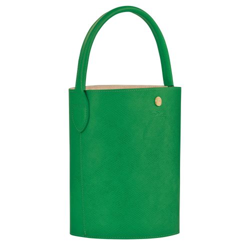 Green - Leather Longchamp Épure S Bucket Women Handbag | AU7371FD