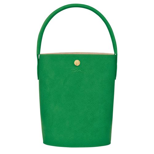 Green - Leather Longchamp Épure S Bucket Women Handbag | AU7371FD