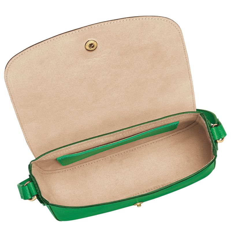 Green - Leather Longchamp Épure S Women Crossbody Bags | AU7422GS