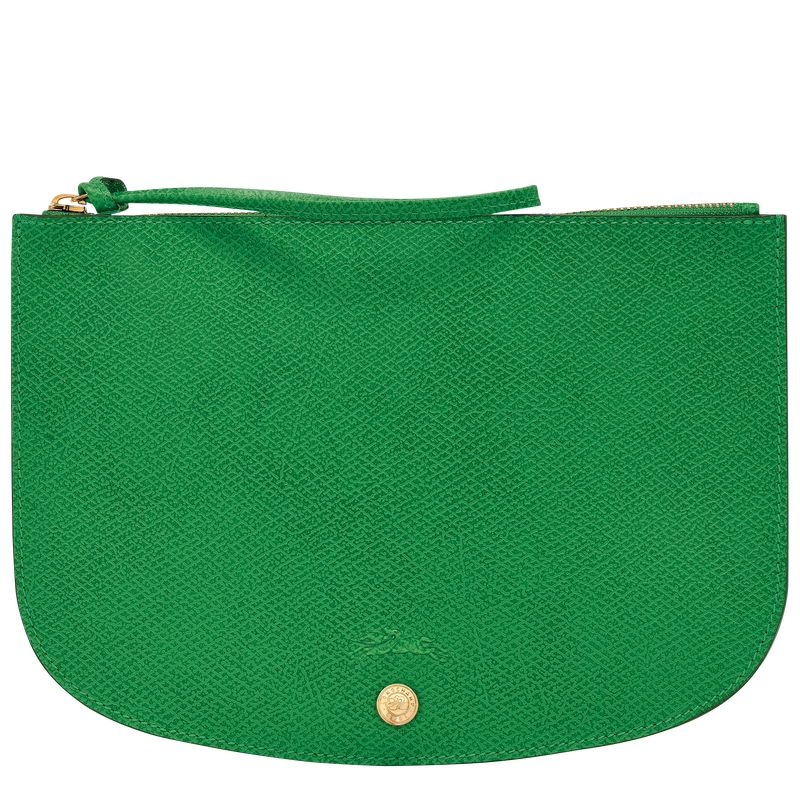 Green - Leather Longchamp Épure Women Pouches | AU7710FD