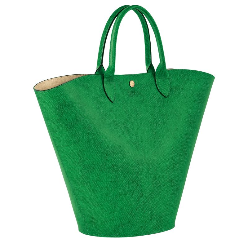 Green - Leather Longchamp Épure XL Tote Women Handbag | AU7261ZU