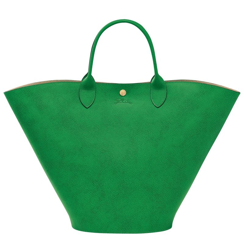 Green - Leather Longchamp Épure XL Tote Women Handbag | AU7261ZU