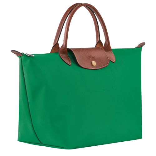 Green - Recycled canvas Longchamp Le Pliage Original M Women Handbag | AU7328TC