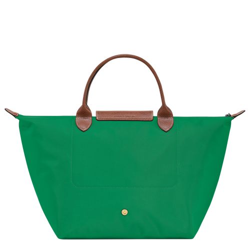 Green - Recycled canvas Longchamp Le Pliage Original M Women Handbag | AU7328TC