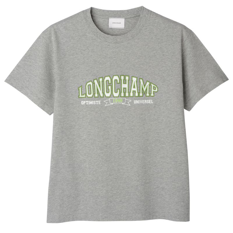 Grey - Jersey Longchamp Women T Shirts | AU8648HA