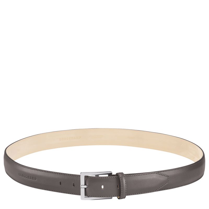 Grey - Leather Longchamp VÉgÉtal Men Belts | AU9324HA