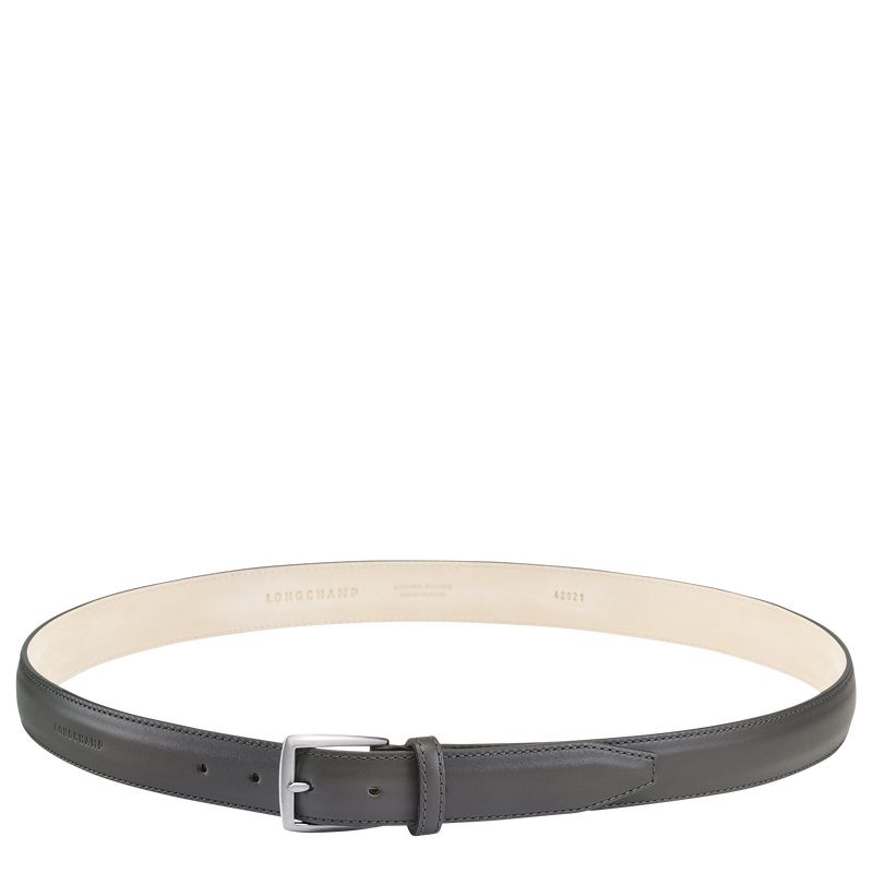 Grey - Leather Longchamp VÉgÉtal Men Belts | AU9326KO