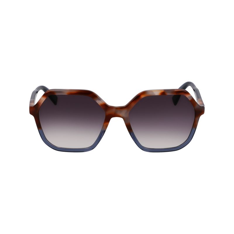 Havana Brown Grey/Azure - Acetate Longchamp Women Sunglasses | AU8508XY