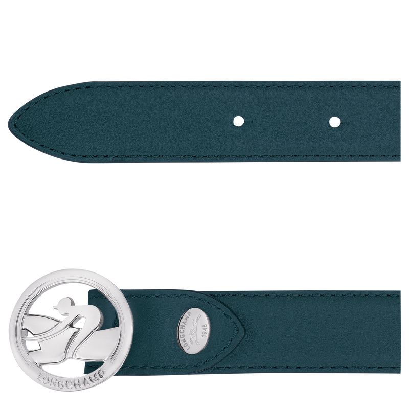 Ink blue - Leather Longchamp La MÉdaille Women Belts | AU8375EB