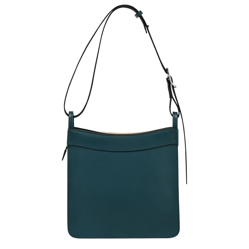 Ink blue - Leather Longchamp Le FoulonnÉ S Hobo Women Shoulder Bags | AU7524JP