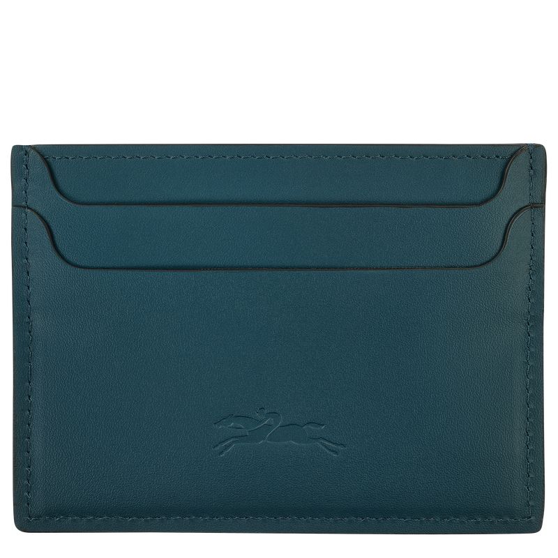 Ink blue - Leather Longchamp Le FoulonnÉ Women Card Holder | AU7871LI