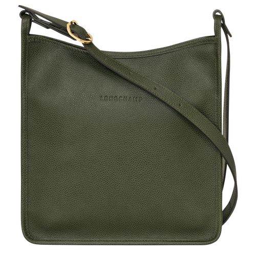 Khaki - Leather Longchamp Le FoulonnÉ M Women Crossbody Bags | AU7471KO