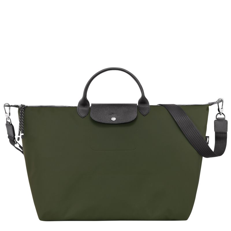 Khaki - Recycled canvas Longchamp Le Pliage Energy S Women Travel Bags | AU8071AH