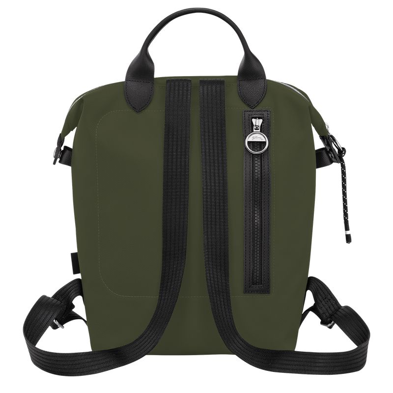 Khaki - Recycled canvas Longchamp Le Pliage Energy L Men Backpacks | AU8838EB