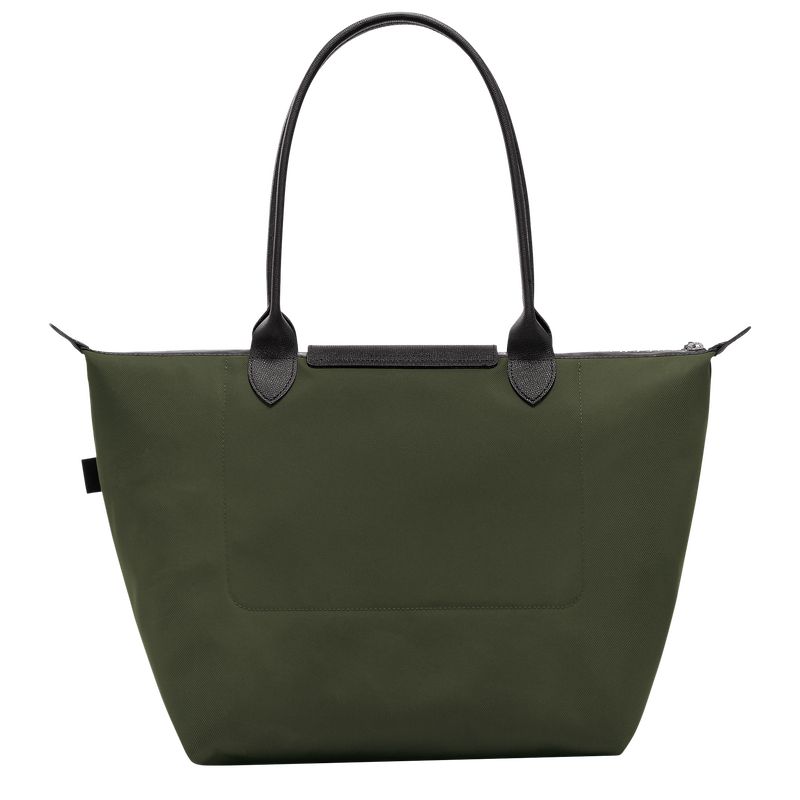 Khaki - Recycled canvas Longchamp Le Pliage Energy L Tote Women Shoulder Bags | AU7506KO