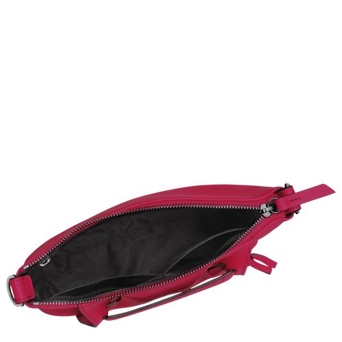 Magenta - Leather Longchamp 3D S Women Crossbody Bags | AU7493TC