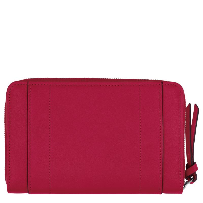 Magenta - Leather Longchamp 3D Women Wallets | AU7847YX