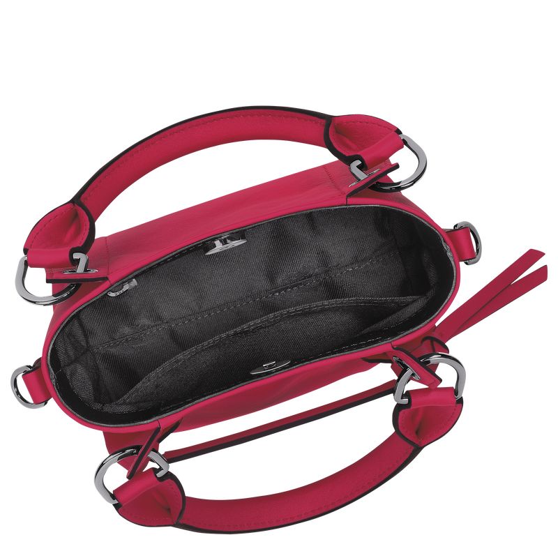 Magenta - Leather Longchamp 3D XS Handbag Women Mini Bags | AU7064OK