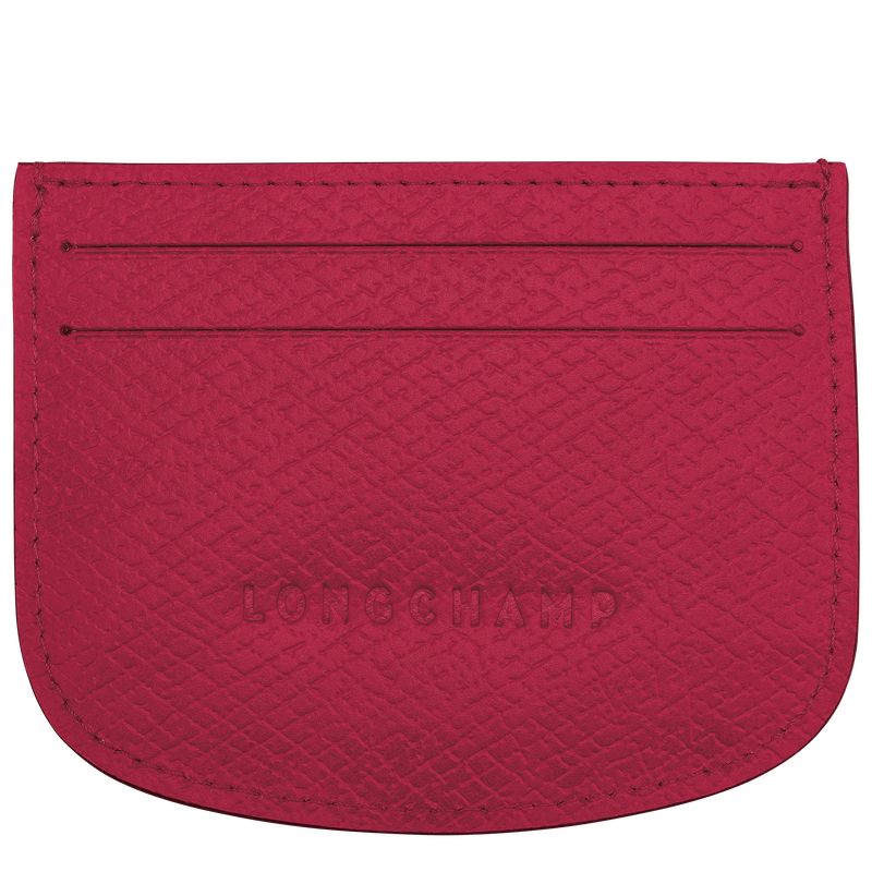 Magenta - Leather Longchamp Épure Men Card Holder | AU9027CT