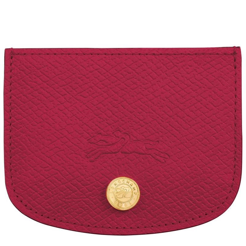 Magenta - Leather Longchamp Épure Men Card Holder | AU9027CT