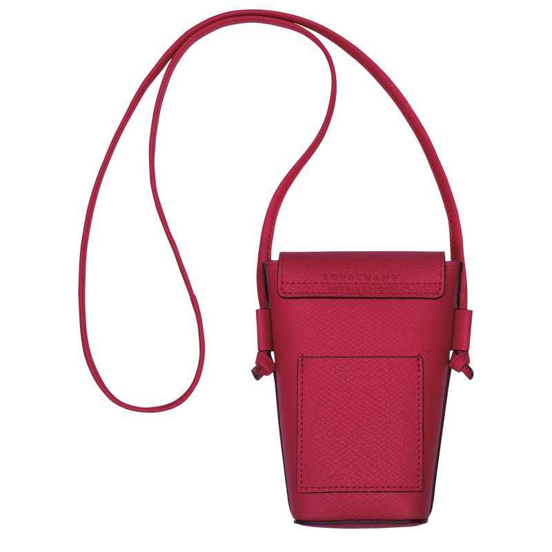 Magenta - Leather Longchamp Épure with leather lace Women Phone Case | AU7790AH